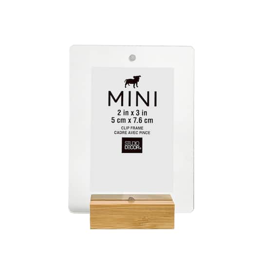 Mini Natural Bamboo & Acrylic Frame by Studio Décor®